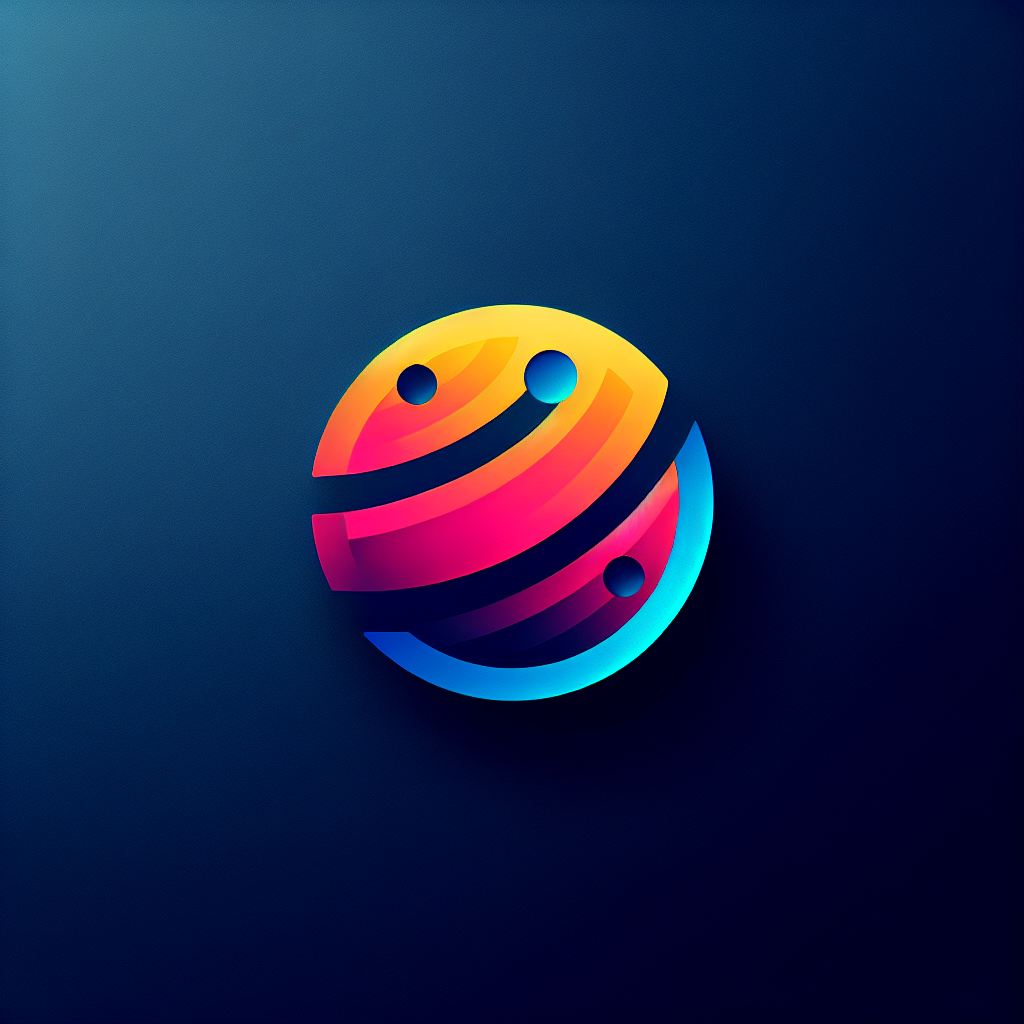 simple bright color sci-fi